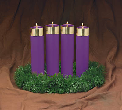 Picture of Advent Candela Set - 4 Purple