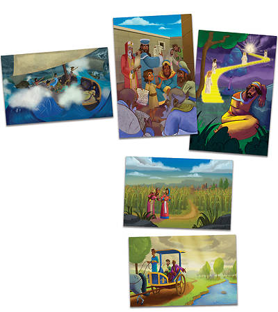 Picture of Vacation Bible School (VBS) 2024 Camp Firelight Bible Story Poster Pack
