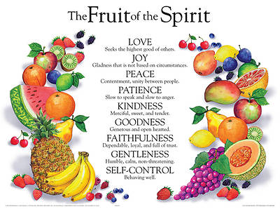 Picture of The Fruit Of The Spirit Wall Chart - Laminated