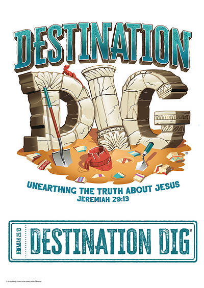 Picture of Vacation Bible School VBS 2021 Destination Dig Unearthing the Truth About Jesus Wall Art Pkg. 9