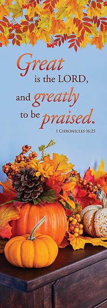 Picture of Great is the Lord Thanksgiving Banner 2 x 6 Vinyl