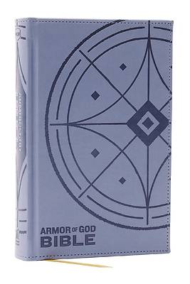 Picture of NKJV Armor of God Bible, Blue/Gray Leathersoft (Children's Bible, Red Letter, Comfort Print, Holy Bible)