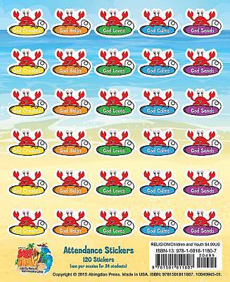 Picture of Vacation Bible School (VBS) 2016 Surf Shack Attendance Stickers (Pkg of 24)