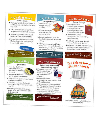 Picture of Vacation Bible School (VBS19) Roar Try this at Home Sticker Sheets (pkg. of 10 sheets)