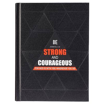 Picture of Journal Hardcover - Black/Red - Be Strong