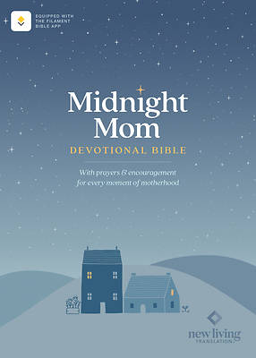 NLT Midnight Mom Devotional Bible (Hardcover, Red Letter, Filament Enabled)