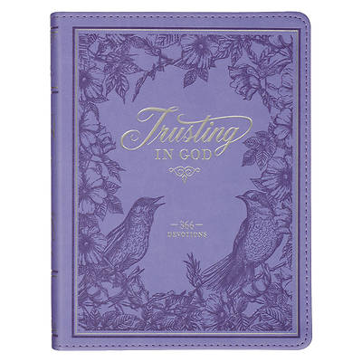 Picture of Devotional Trusting God Purple Faux Leather