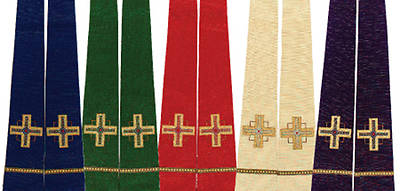 Picture of Kingdom Cross Lurex Stole - Set of 5