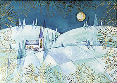 Picture of Moonlit Steeple Deluxe Boxed Holiday Cards