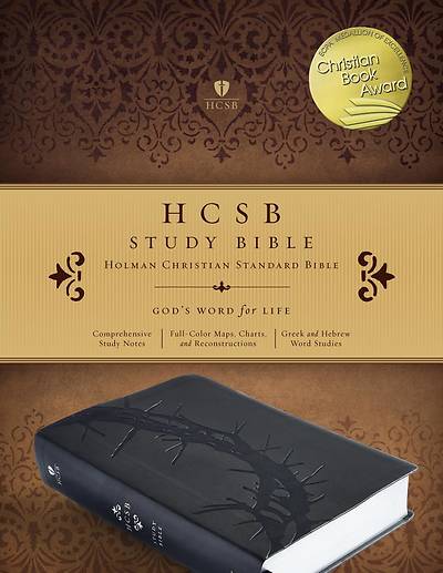Picture of HCSB Study Bible, Charcoal Leathertouch, Indexed