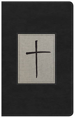 Picture of KJV Ultrathin Reference Bible, Black/Gray Deluxe Leathertouch