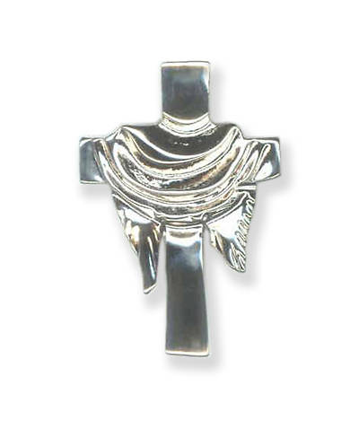 Picture of Silver Cross with Pall Lapel Pin