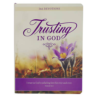 Picture of Devotional Trusting God Purple Floral Softcover