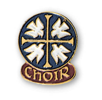 Picture of Four White Doves Choir Pin