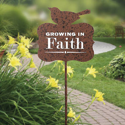 Picture of Grounded in Faith Garden Stake