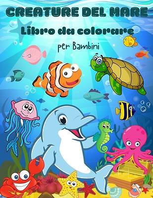Picture of Creature del mar Libro da colorare per bambini