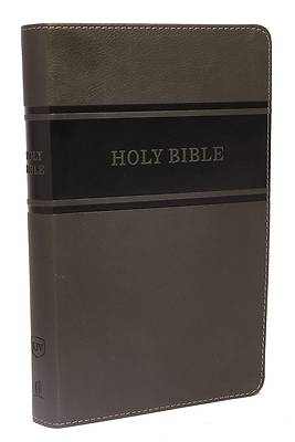 Picture of KJV, Deluxe Gift Bible, Imitation Leather, Gray, Red Letter Edition