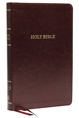 Picture of KJV, Deluxe Thinline Reference Bible, Imitation Leather, Burgundy, Red Letter Edition