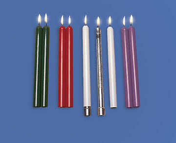 Picture of Candle Outer Shell Tube Red 10" Pair