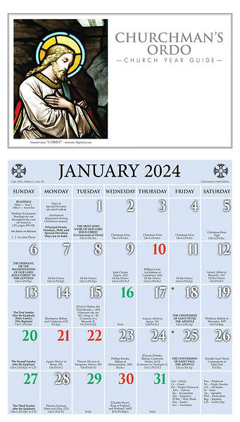 Picture of Ashby Churchman's Ordo Kalendar 2024
