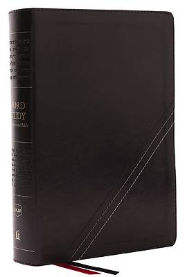 Picture of Nkjv, Word Study Reference Bible, Leathersoft, Black, Red Letter, Comfort Print