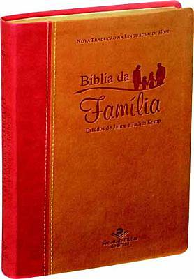 Picture of Portuguese Family Bible Almeida Revista E Atualizada(duotone Burgundy/Tan)