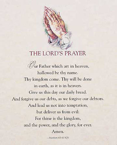 Picture of Lord's Prayer Parchment Bulletin, Large Size (Package of 50)