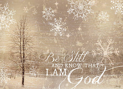 Picture of Christmas Boxed Card-Be Still And Know II (Box Of 16)