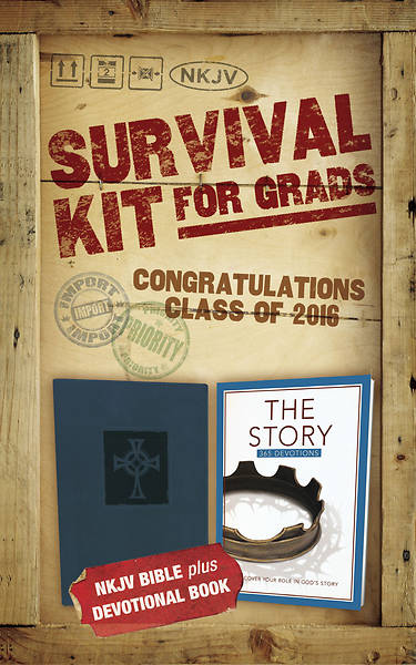 Picture of 2016 Survival Kit for Grads, NKJV- Navy Blue