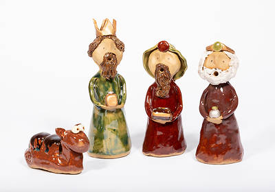 Picture of Colonial Folk Art Clay Kings