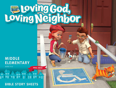 Picture of Deep Blue Connects Middle Elementary Bible Story Sheets Fall 2019