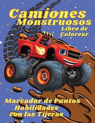 Picture of Camiones Monstruosos Libro de Colorear Marcador de Puntos, Habilidades con las Tijeras