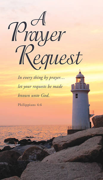Picture of A Prayer Request 3x 5 Pew Cards