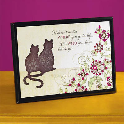 Picture of It Doesn't Matter Cat Plaque