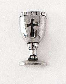 Picture of Pewter Lapel Pin - Communion Cup with Cross