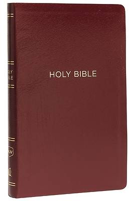 Picture of NKJV, Thinline Reference Bible, Leather-Look, Burgundy, Red Letter Edition, Comfort Print