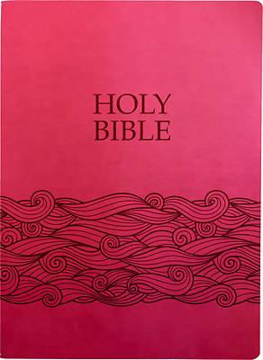 Picture of Kjver Holy Bible, Wave Design, Large Print, Berry Ultrasoft