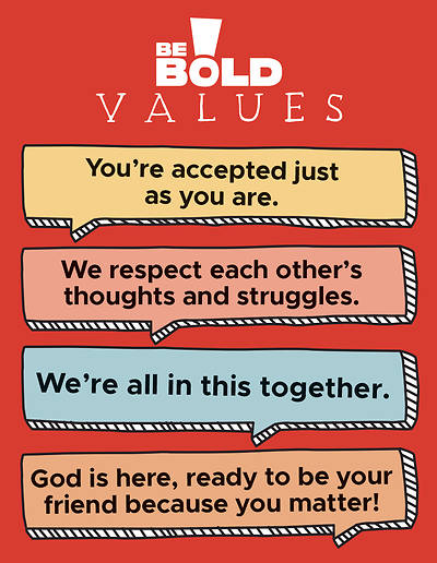Picture of Be Bold Fearless Preteen Values Poster 2019-2020