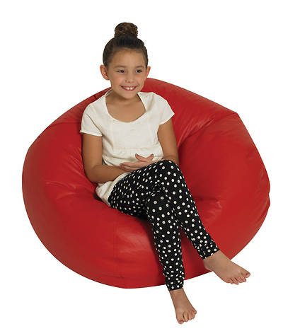 Picture of 35" Round Bean Bag - Red