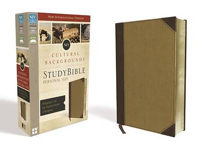 Picture of NIV, Cultural Backgrounds Study Bible, Personal Size, Imitation Leather, Tan, Red Letter Edition