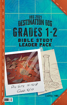 Picture of Vacation Bible School VBS 2021 Destination Dig Unearthing the Truth About Jesus Grades 1-2 Bible Study Leader Pack