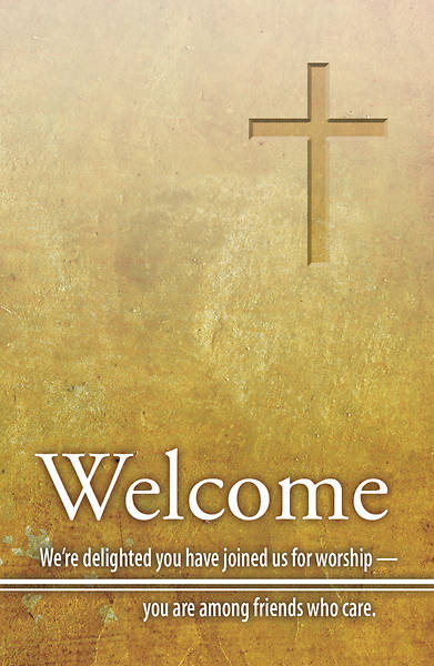 Picture of Welcome Cross 3x5 Pew Cards