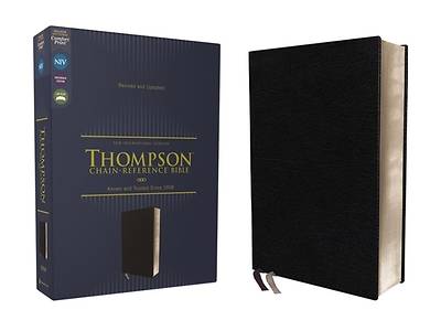 Picture of Niv, Thompson Chain-Reference Bible, European Bonded Leather, Black, Red Letter, Comfort Print