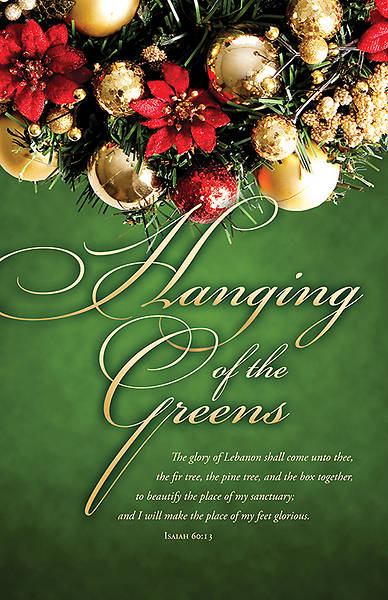 Picture of Christmas Hanging of the Greens Bulletin Isaiah 60:13  KJV Regular 8.5" x 11" (Package of 100)