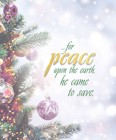 Picture of Peace Advent Christmas Tree Bulletin, Large (Pkg of 50)