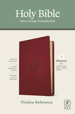 Picture of NLT Thinline Reference Bible, Filament Enabled Edition (Red Letter, Leatherlike, Berry)