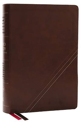 Picture of Nkjv, Word Study Reference Bible, Leathersoft, Brown, Red Letter, Comfort Print