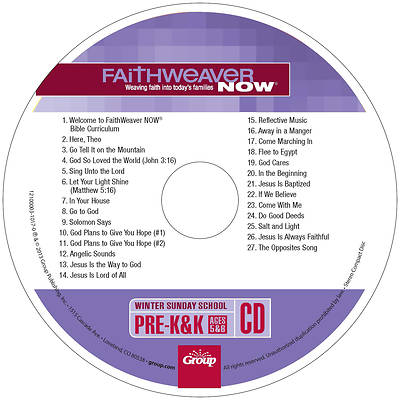 Picture of FaithWeaver Now PreK-K CD Winter 2022-2023