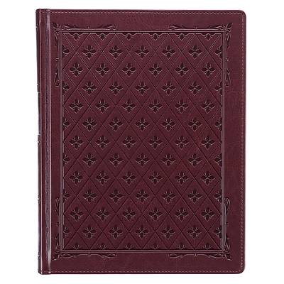 Picture of KJV Large Print Note-Taking Bible Burgandy Faux Leather