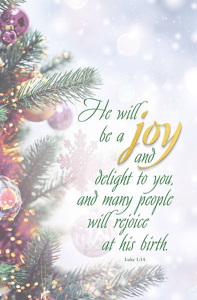 Picture of Joy Advent Christmas Tree Bulletin (Pkg of 50)